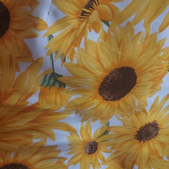DOLCE & GABBANA Sunflower Silk Knee Length Skirt - Picture 2 of 9